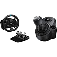 Logitech G G923 Volante y Pedales de Carrera- TRUEFORCE- Embrague Dual- para Xbox y PC y Palanca de Cambio para Volante…